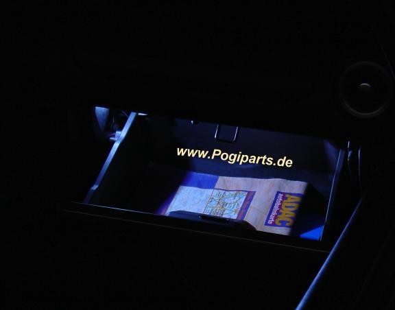 Lighting glove compartment